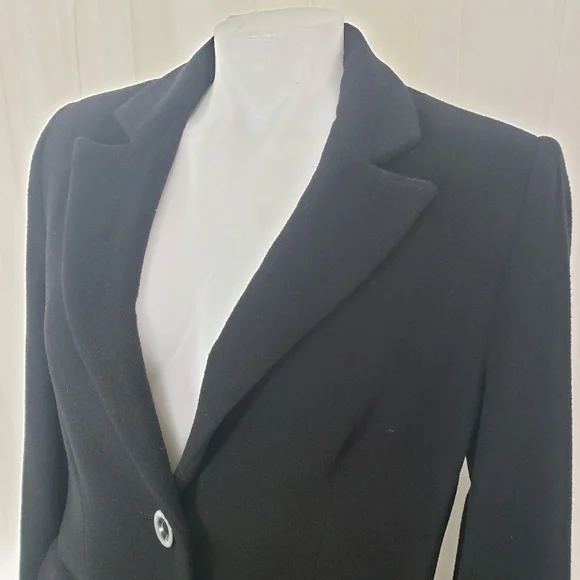 Javier Simorra Barcelona black wool blazer size 6 - Picture 2 of 11